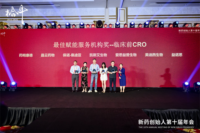 最佳赋能服务机构奖-临床前CRO